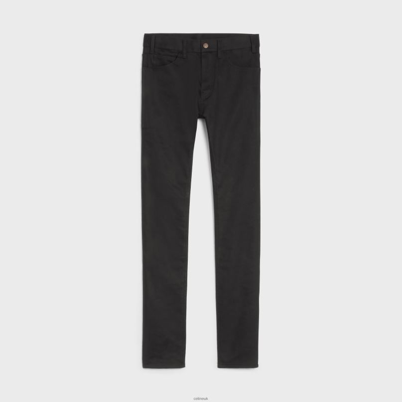 Skinny Jeans in Denim Vintage Pure Black CELINE NB84T2000 Apparel Men