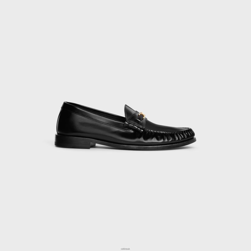 Luco Triomphe Loafer in Polished Bullskin Black CELINE NB84T2066 Footwear Men