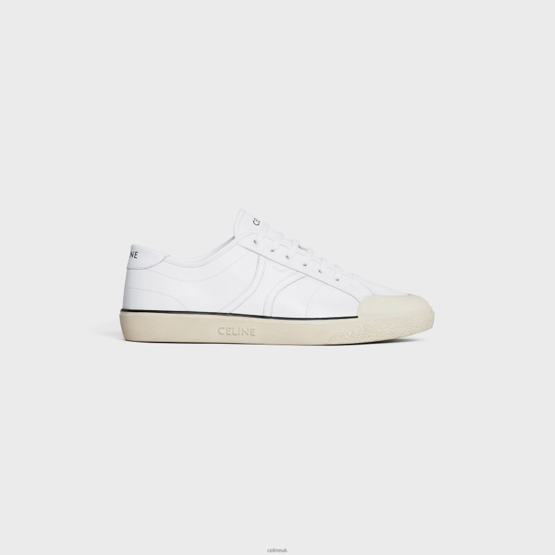 As-01 Low Lace-Up Alan Sneaker in Calfskin Optic White CELINE NB84T2055 Footwear Men
