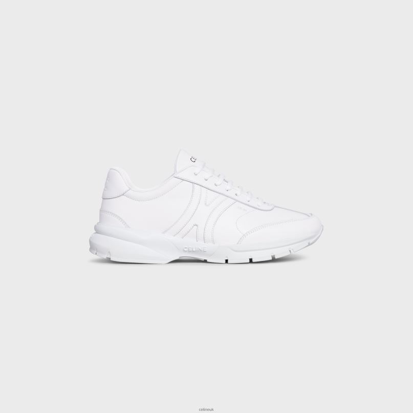 Runner Cr-01 Low Lace-Up Sneaker in Calfskin Optic White CELINE NB84T2030 Footwear Men