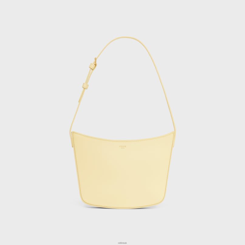 Medium Croque Bag in Shiny Calfskin Sunlight CELINE NB84T295 Accessories Women