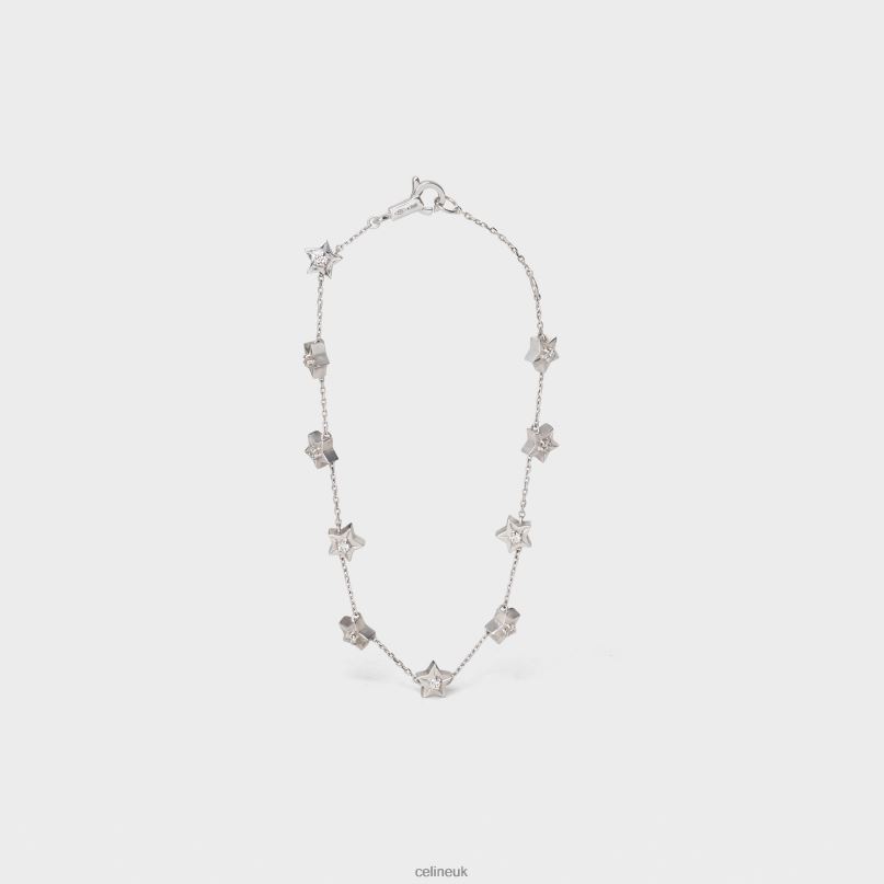 Etoile Multi Stars Bracelet in Diamonds White Gold & White CELINE NB84T1422 Accessories Women