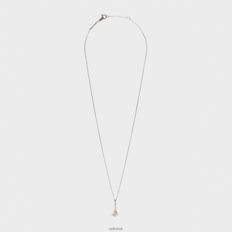 Etoile Necklace in Diamond White Gold & White CELINE NB84T1417 Accessories Women